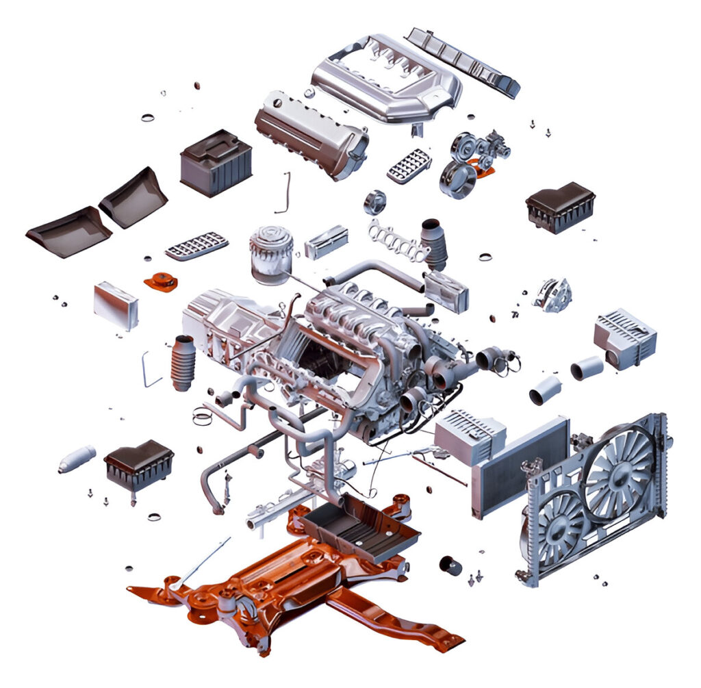 car engine parts diagram