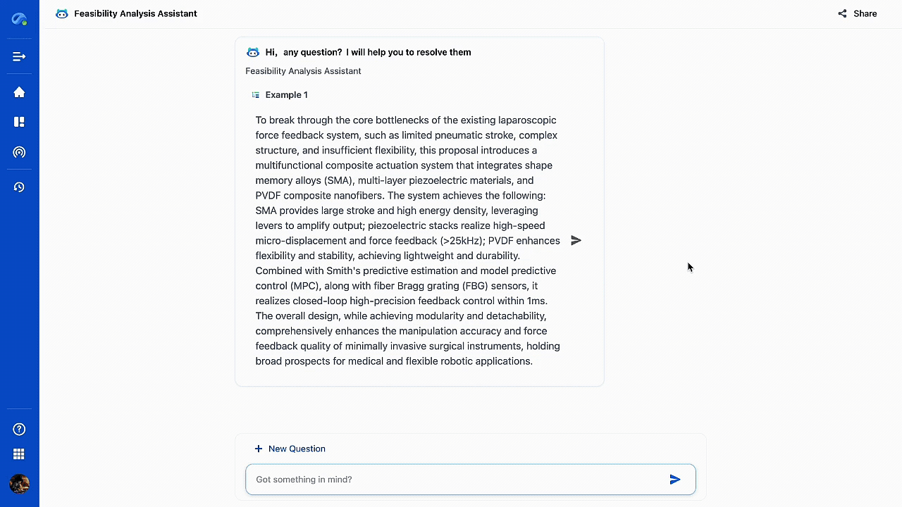 R&D - Feasibility Analysis Assistant