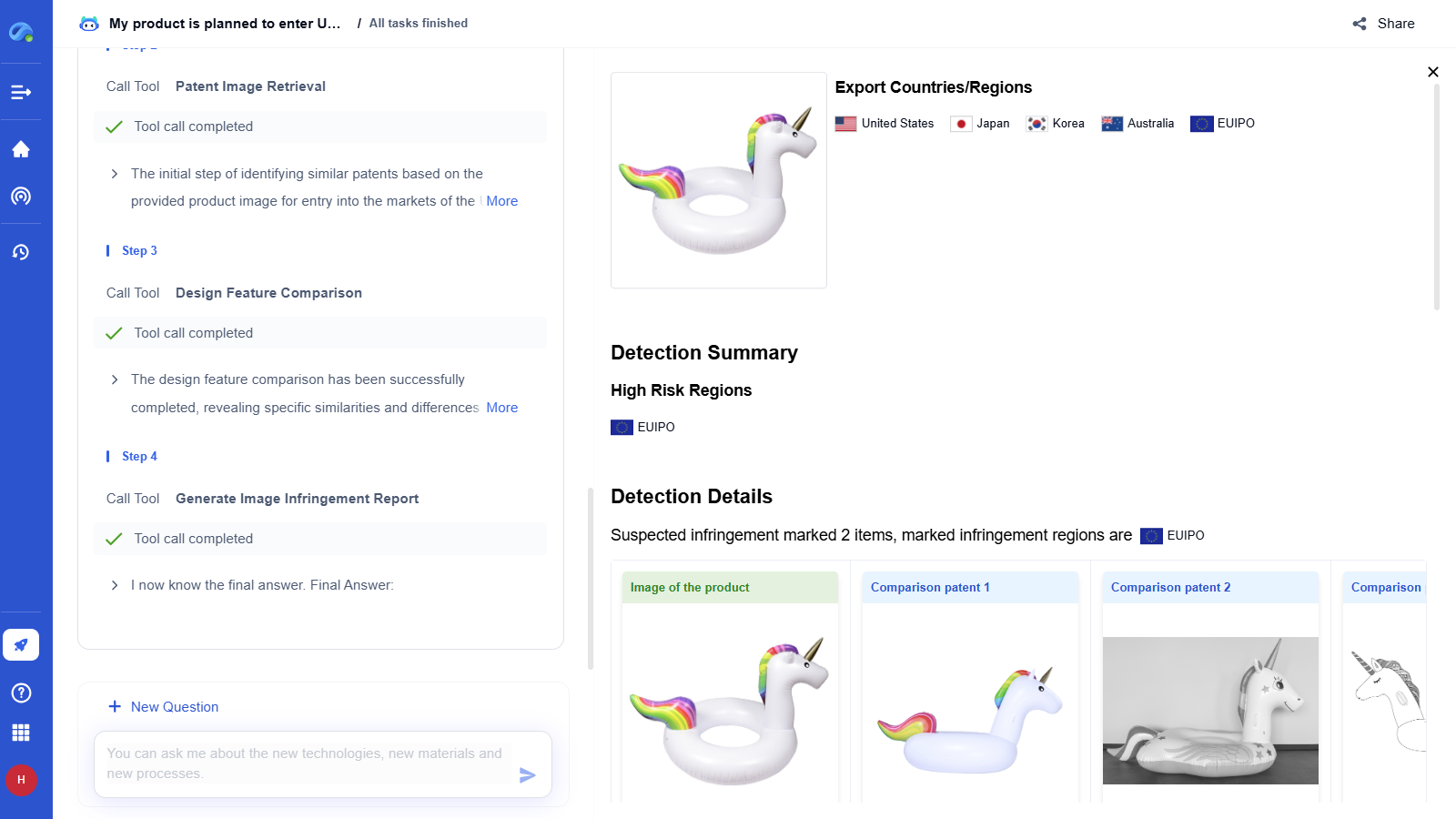 Step 4 – Generate a Comprehensive FTO Report