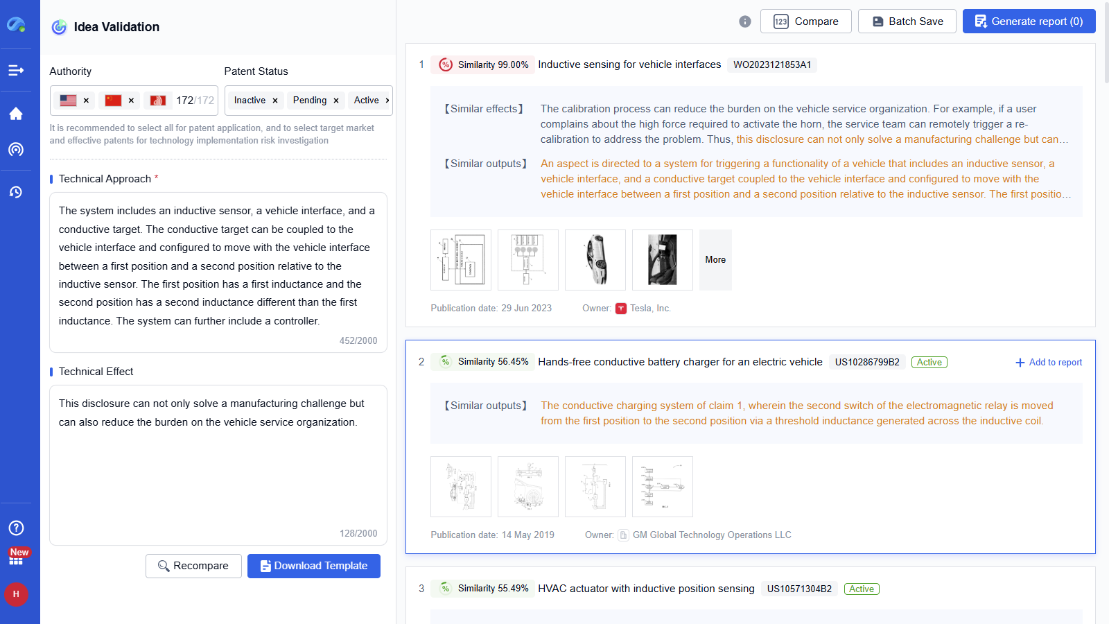 Step 2 – Explore Matched Patents​